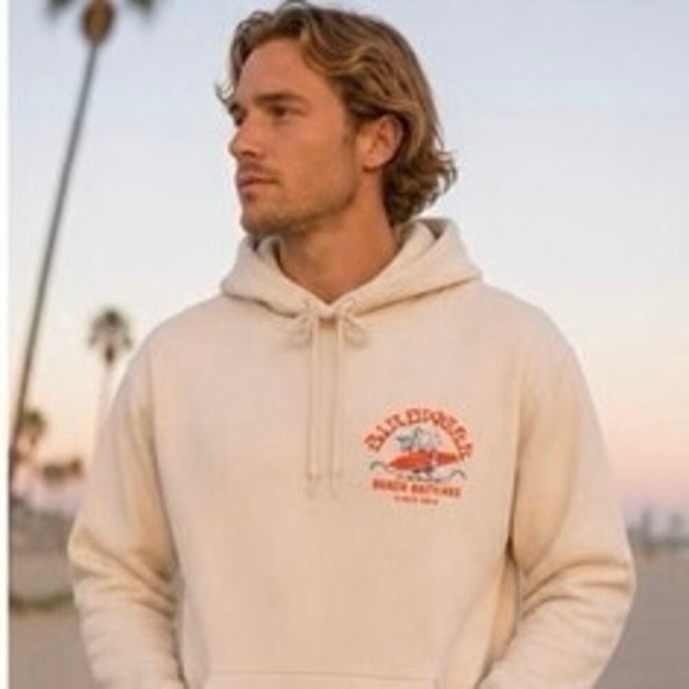 Birdwell Beach Britches Hoodie
Cream Surf Graphic Pullover Size Medium